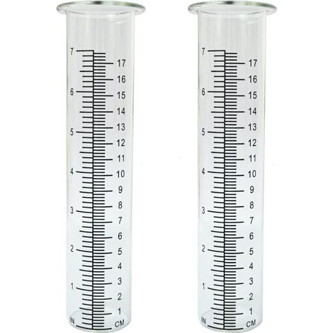 7-Zoll-Ersatzrohr für Regenmesser aus Kunststoff, 8,25 x 2,25 x 1,75 Zoll, kältebeständig, rissbeständig, für den Außenbereich, Garten, Hof, Haus, 2 Stück (1/4)