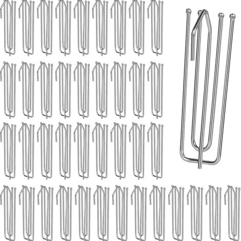 Lot de 50 plis en tissu de style coréen, à chevrons et à pointes, spécialement conçus pour quatre fenêtres et accessoires pour rideaux de toute la maison (1/5)