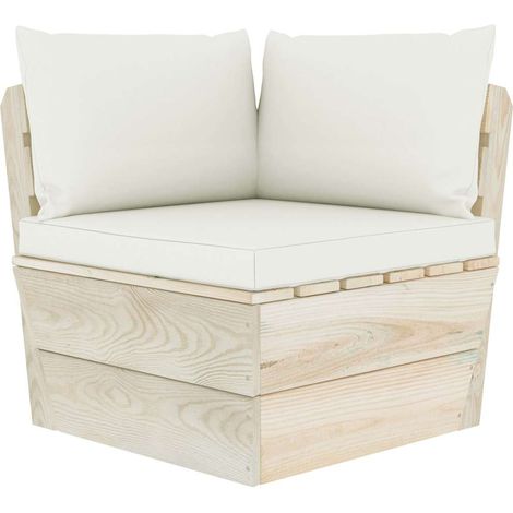 Maison Exclusive - Garten-Paletten-Ecksofa mit Kissen Imprägniert (1/5)