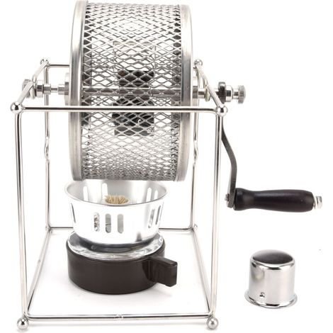 Coffee Roaster, Hand-Crank Coffee Bean Roasting Machine, Small Stainless Steel Hand-Crank Coffee Machine for Home Use (1/5)