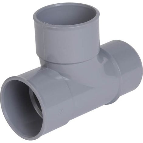 Nicoll – Té pied de biche mâle-femelle Ø32 – PVC lisse 87°30 – Raccord évacuation sans impuretés – Soudures sans faiblesse