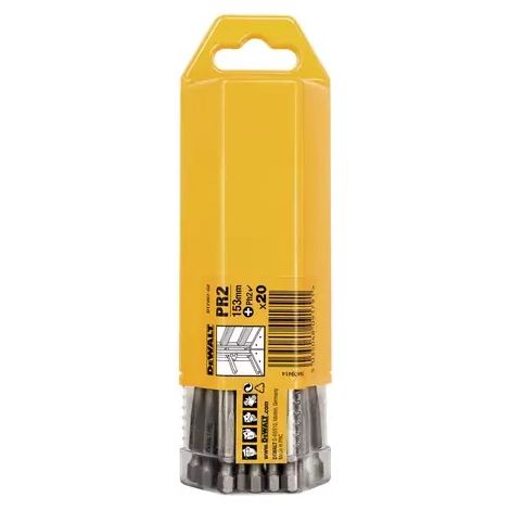 DEWALT DÜSE PH2 G-K 153mm FÜR DCF620x 20 Stück.