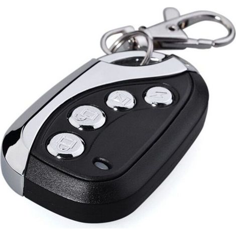Télécommande Universelle 433 MHz Noire pour Portail et Garage Facile à Programmer Compatible avec Barrières Électriques et Motorisations SOMFY -ULISEM (1/4)