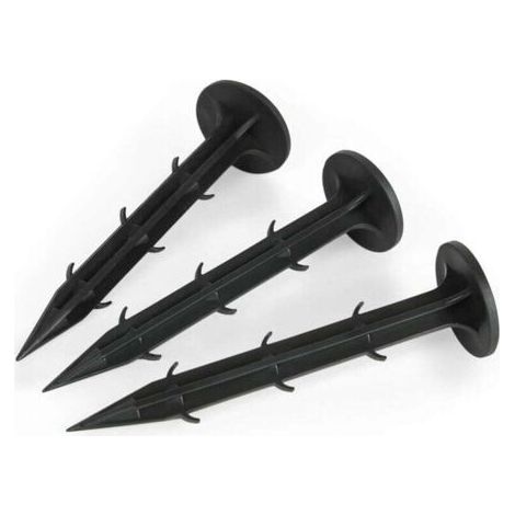 ALLIANDISPieux d'ancrage en plastique, pieux de fixation au sol, 100 clous de fixation de bâche (1/5)