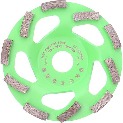 Disque Diamant à Meuler Béton 125 x 22,2 mm diamant meule Turbo 125mm (1/5)