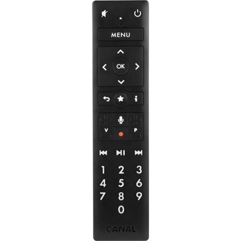 Télécommande - CANAL+ - G9 4K - Commande vocale - Mini‑décodeur Multiroom - Noir (1/4)