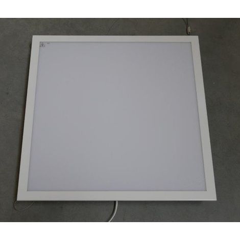 Plafonnier dalle LED carrée 596x596mm encastrée LED 32W 4000K 3400lm avec alim 230V IP40 Bering FLUMEN (1/3)