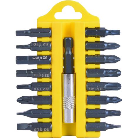 Embouts de tournevis électrique multifonctionnels, 17 pièces, fente magnétique, combinaison croisée, ensemble