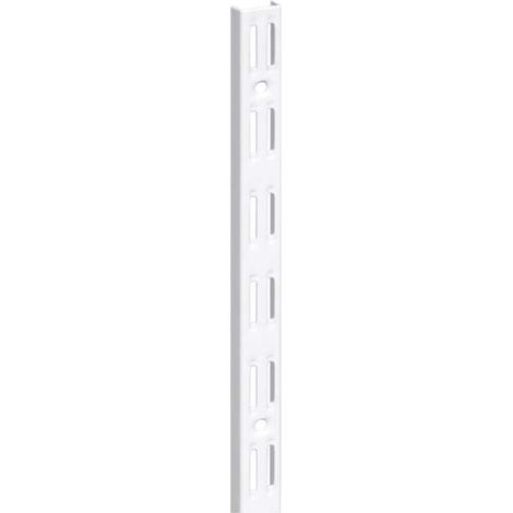 Cremagliera binario doppio - 100 cm. - bianco