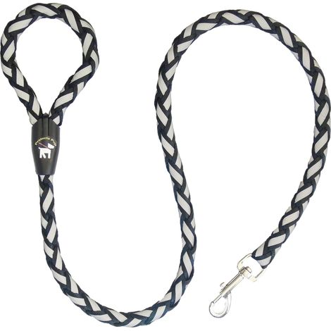 Guinzaglio rifrangente per cane colore nero lunghezza 1,5MT (1/4)