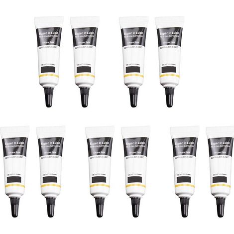 Convient pour 10 lubrifiants à base de graisse silicone de haute qualité et un lubrifiant super performant pour l'entretien des joints toriques. (1/4)