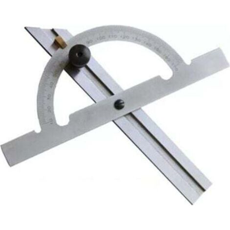 (100x150mm, 10-170°) Adjustable stainless steel angle ruler with sliding angle protractor