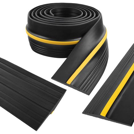 Garage Door Threshold Seal 80mm 3m Blocks Rain Dust Thickened EPDM Universal Anti-Slip Threshold Seal for Residential Basements and Industrial Centers (1/5)