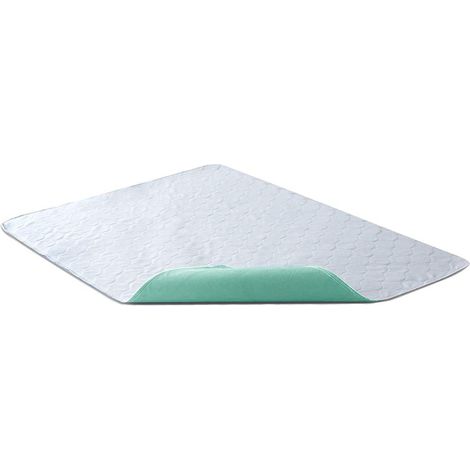 Alèse Imperméable 70x90 cm (Vert) – Tapis de Lit Lavable en Machine, Multi-Couches (1/5)