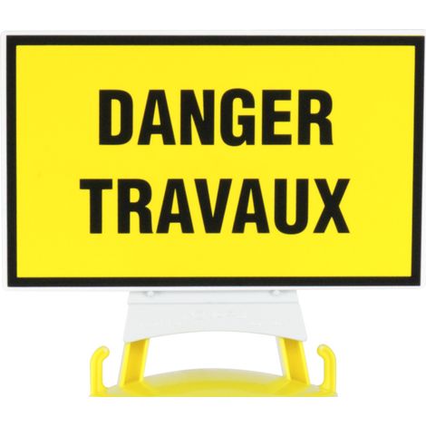Panneau Danger travaux + support pour balise modulable - 1090415 (1/2)