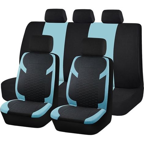 Housses de Siège Auto Complètes,Douces et Respirantes,Avant et Banquette Arrière,Confort Sportif,Universelles pour Voiture,Vert (1/5)
