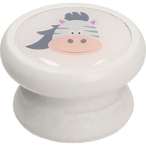 Perilla GD0.7 blanco mate, cebra (1/4)