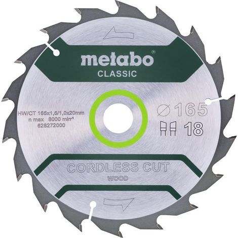Metabo 628272000 hoja de sierra circular 16,5 cm 1 pieza(s)