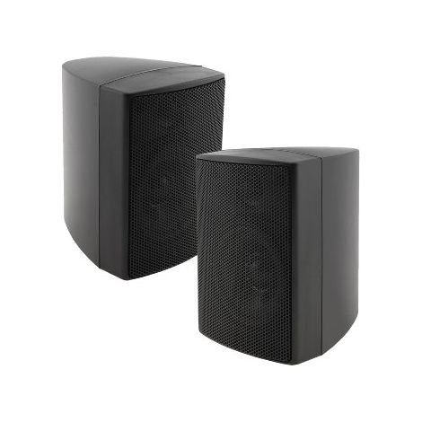 ChiliTec 2-Wege Lautsprecher Schwarz Paar für HiFi Stereoanlage (1/5)