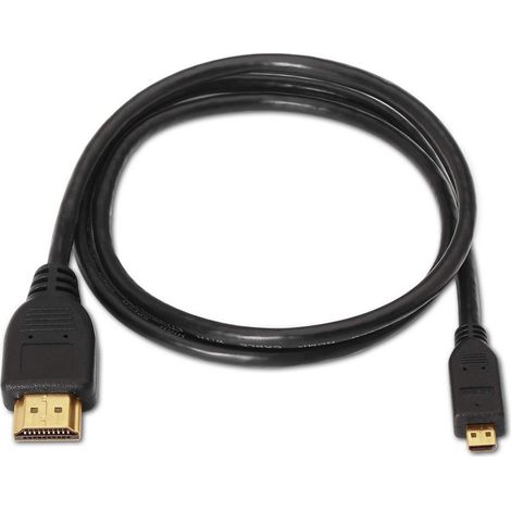 Cable Micro HDMI Aisens A119-0116/ HDMI - Micro HDMI Macho/ 0.8m/ Negro (1/2)