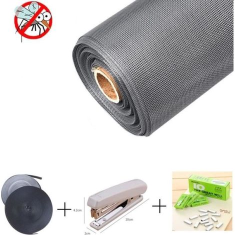 Rideaux,Écran DoorAnti Moustiquaire Rideau Maille Bug Moustiquaire Porte Fenêtre Mouche - Type Gray net suit - W 80cm x H 80cm