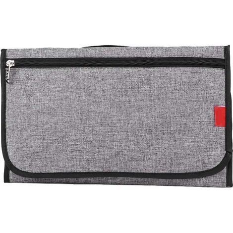 Matelas à langer portable et multifonctionnel pour nouveau-né, gris (1/5)