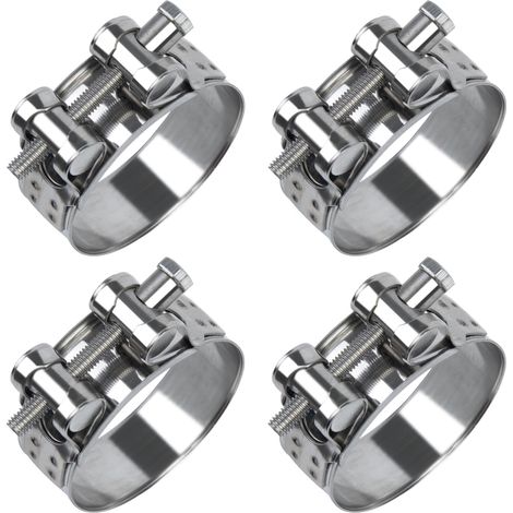 4Pcs 26-28mm Collier de Serrage Inox, 304 Métallique Collier Durite, Collier Serrage Réglable en Acier Inoxydable Convient pour Tuyau, Home Gaz, Tuyau D'eau, Câble (1/5)