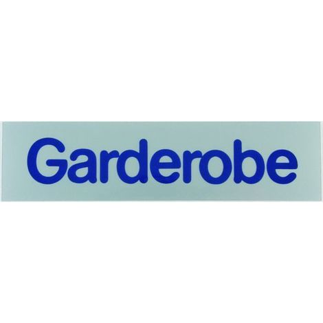 Conacord Klebeschild Garderobe Klebeschild