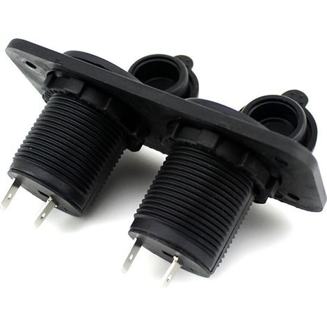 Lot de 5 doubles prises allume‑cigare 12‑24V à montage encastré – Pour camping‑car, voiture et bateau – Référence 839 (1/5)