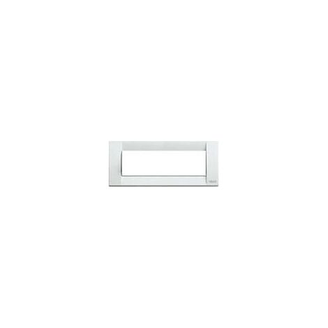 Placca Classica 6M Met.Bianco ( VIMAR cod. 16736.01 )