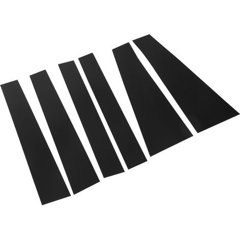 Autocollant de pilier de fenêtre de porte de voiture, 6 pièces, miroir PC, garniture noire brillante de remplacement pour Sienna 2010 – 2020 (1/5)