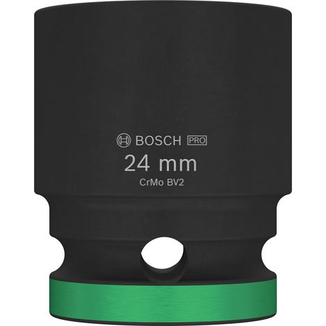 Clé à chocs Bosch impact socket 1/2 pouce 24 mm acier (1/4)