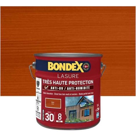 Bondex Lasure de Muy Alta Protección color teca 2,5L exterior (1/3)