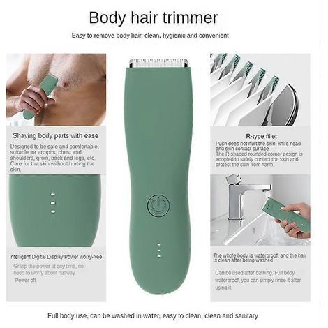 Elektrischer Haartrimmer für Männer, Hoden, Frauen, Damenrasierer zur Haarentfernung