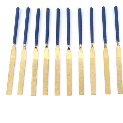 Limes, 10 pièces, dents moyennes résistantes à l'usure, limes de réparation durables, dures et pratiques pour couper l'outil de réparation de bijoux