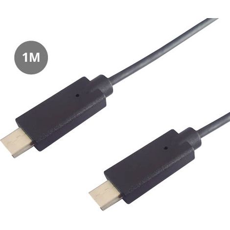 Cable USB Tipo C 2.0 a USB Tipo C de 1 metro (1/2)