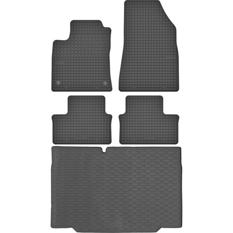 Ensemble de tapis de sol en caoutchouc pour Renault Clio V Hatchback à partir de 2019 + tapis de coffre