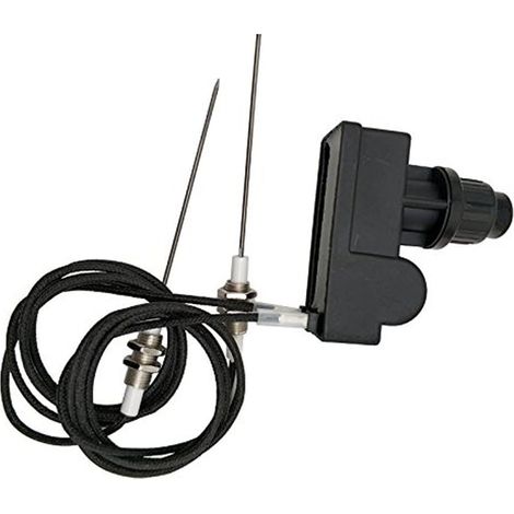 METER STAR Kit d'allumage de gril avec batterie AA et deux sorties avec bougie d'allumage, longueur du câble : 1 m (deux électrodes) (1/5)