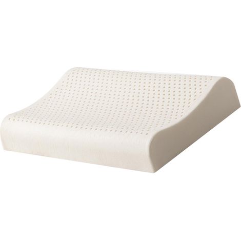 Oreiller en latex respirant à mémoire de forme, soulagement de la nuque, soutien ergonomique, oreiller de sommeil avec housse pour le lit et la maison