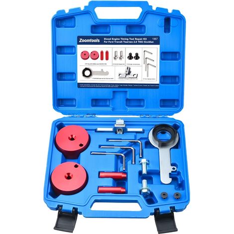 Kit de Calage Distribution pour Ford Transit Custom S-Max Focus 2.0 TDCi EcoBlue, Outil de Blocage de l'arbre à Cames de Moteur Diesel, OEM 303-1637 303-1643 303-1650 (1/5)