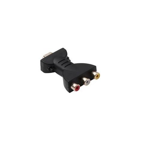 Adaptateur HDMI vers 3RCA, adaptateur rouge jaune blanc câble vidéo HDMI vers AV, convertisseur Audio rouge blanc jaune Portable (1/5)