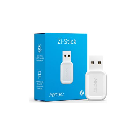 Aeotec Zi-Stick Zigbee USB Stick per ZHA in Home Assistant, Zigbee2MQTT, Open HAB IOBROKER NodeRed Smart Home Stick, bianco (1/4)