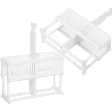 Porte-lames Support de Rangement pour 24 Lames pour Microscope de Laboratoire Lot de 2 Pièces en Plastique Blanc, Grosse Capacité pour Usage Médical et Enseignement (1/5)