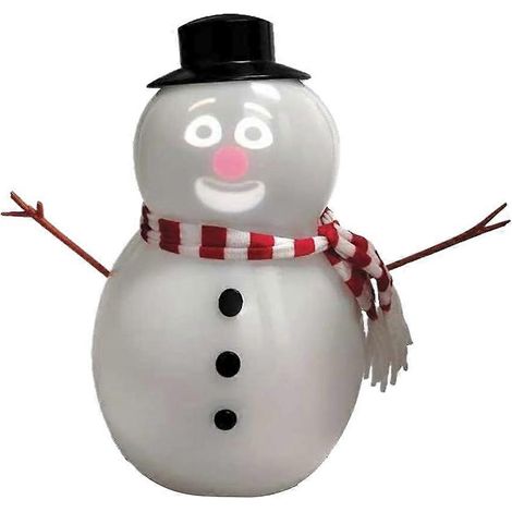 Décoration de Noël : bonhomme de neige lumineux, statue de Père Noël clignotant, jouet interactif en résine chantant, compatible avec la décoration de la chambre à coucher. (1/5)