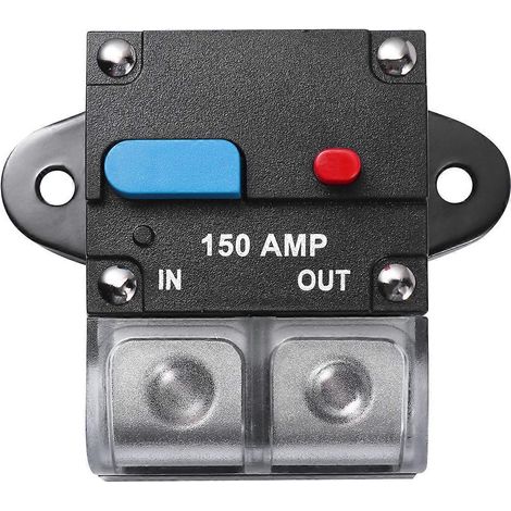 Disjoncteur automobile réarmable 150 A avec bouton de réarmement manuel, accessoires automobiles (noir)-7X5CM-Black 150A (1/2)
