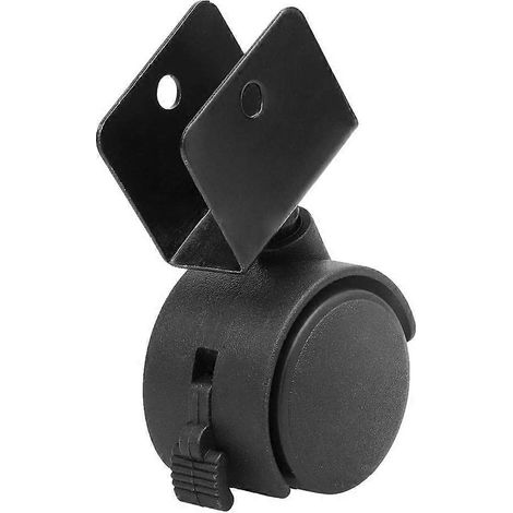 Roulette pivotante de 40 mm pour chaise de bureau ou meubles, en plastique résistant, avec frein et faible niveau sonore. (1/5)