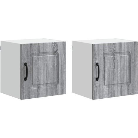 Maison Exclusive - Pannello lavastoviglie Kalmar 2 pcs Grigio Sonoma