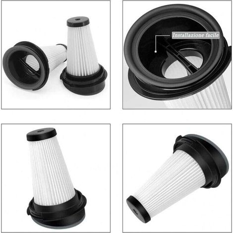 Filtre De Rechange - Filtre HEPA H12 Pour Aspirateur Balai Rowenta X-Pert 3 60 Et X-Pert 160 - Lot De 4 (1/4)