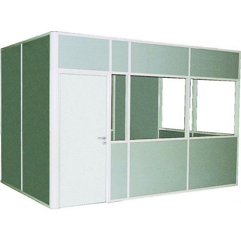 PROVOST - Cabine d'atelier modulaire en aluminium - Simple vitrage standard