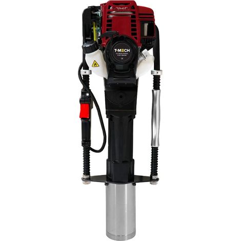 4-Takt Pfahlramme Benzin Pfostenramme Pfostentreiber Schlagbohrer 900W 1,2PS